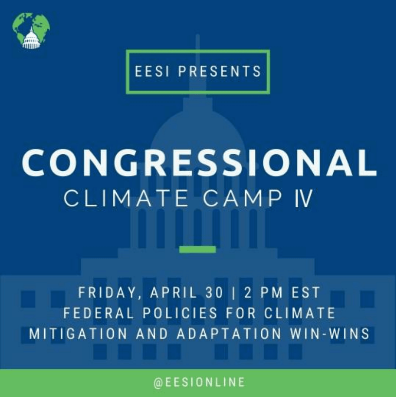 Congressional Climate Camp: Federal Policies for Climate Mitigation and Adaptation Win-Wins
